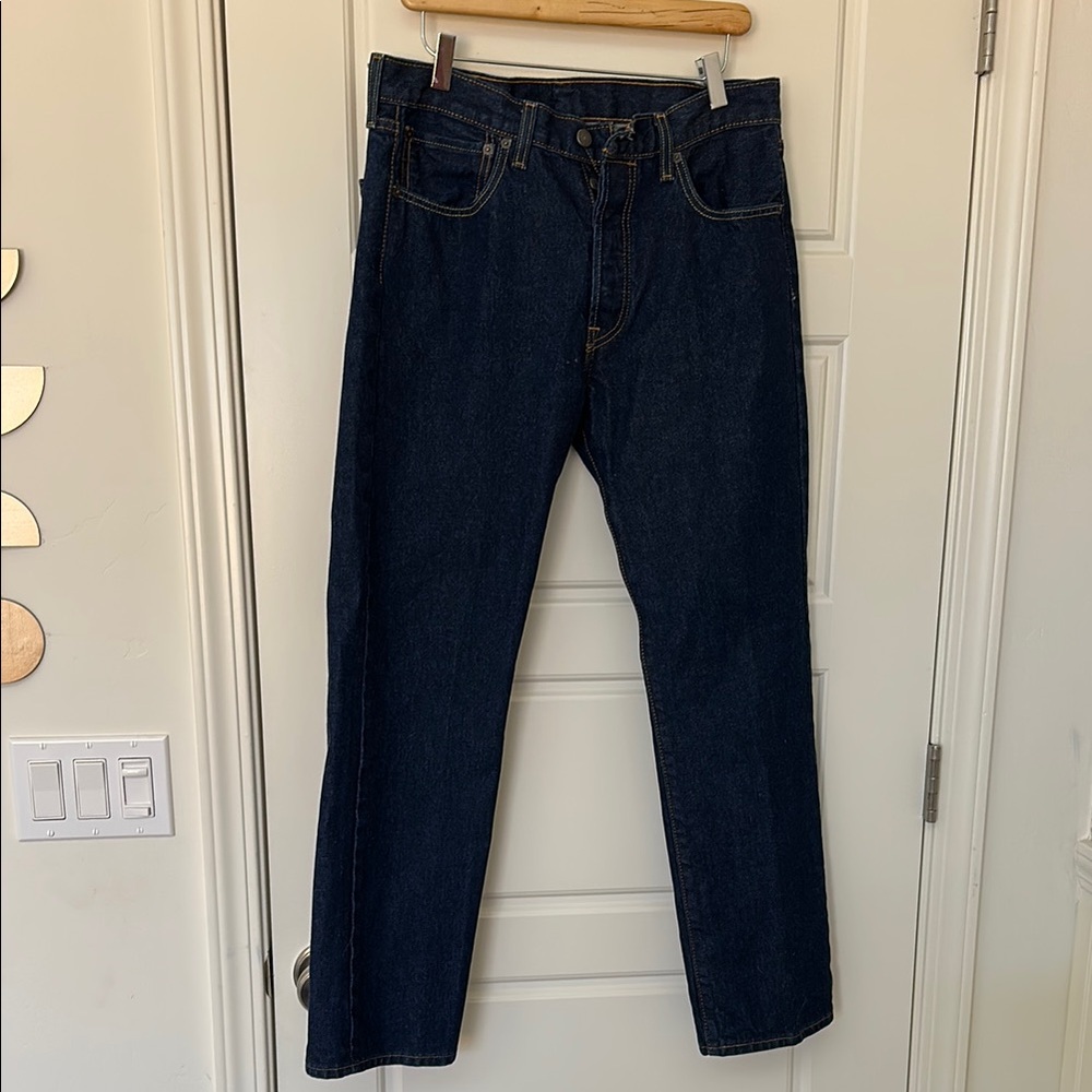 Levi's Blue Straight-Leg Jeans Classic Denim